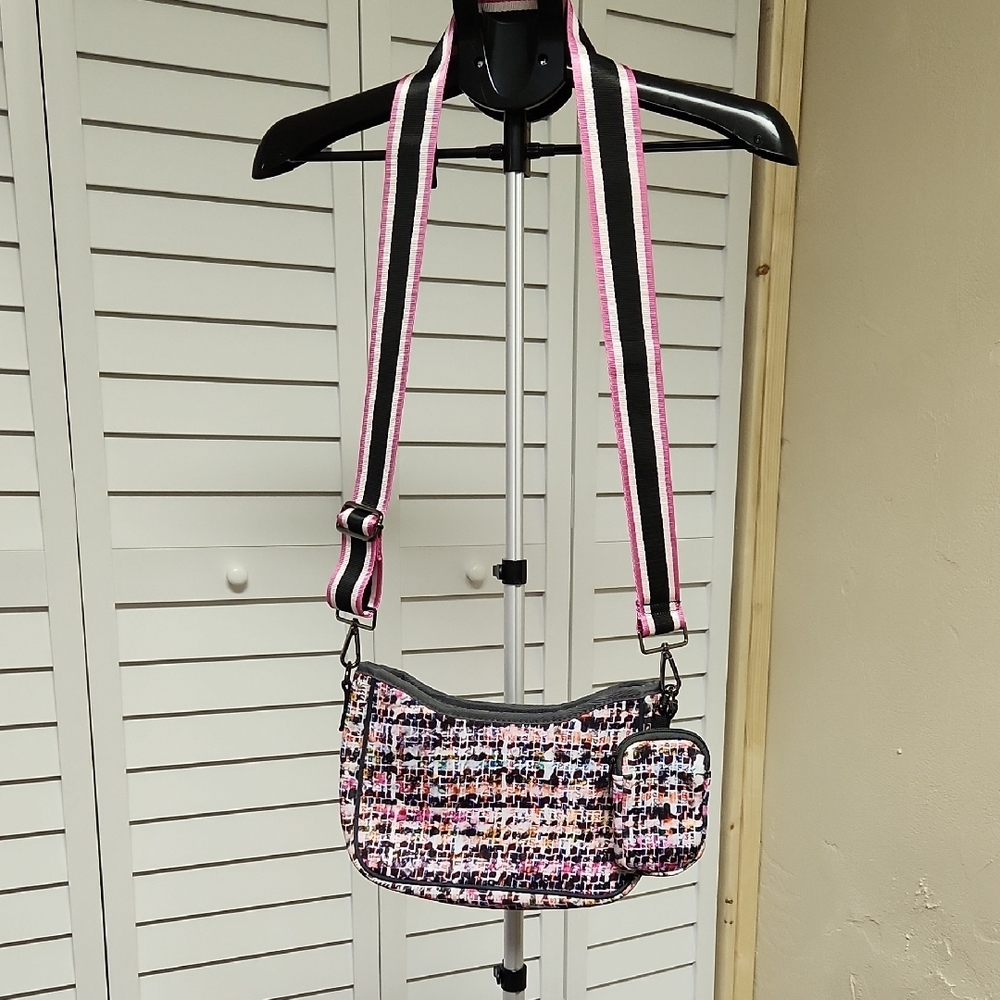Stylish Multicolor Tweed "LIKE" Crossbody Bag